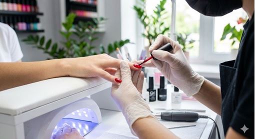 تصویر  ترمیم ناخن دست + لاک ژل (Refill & Gel Polish)